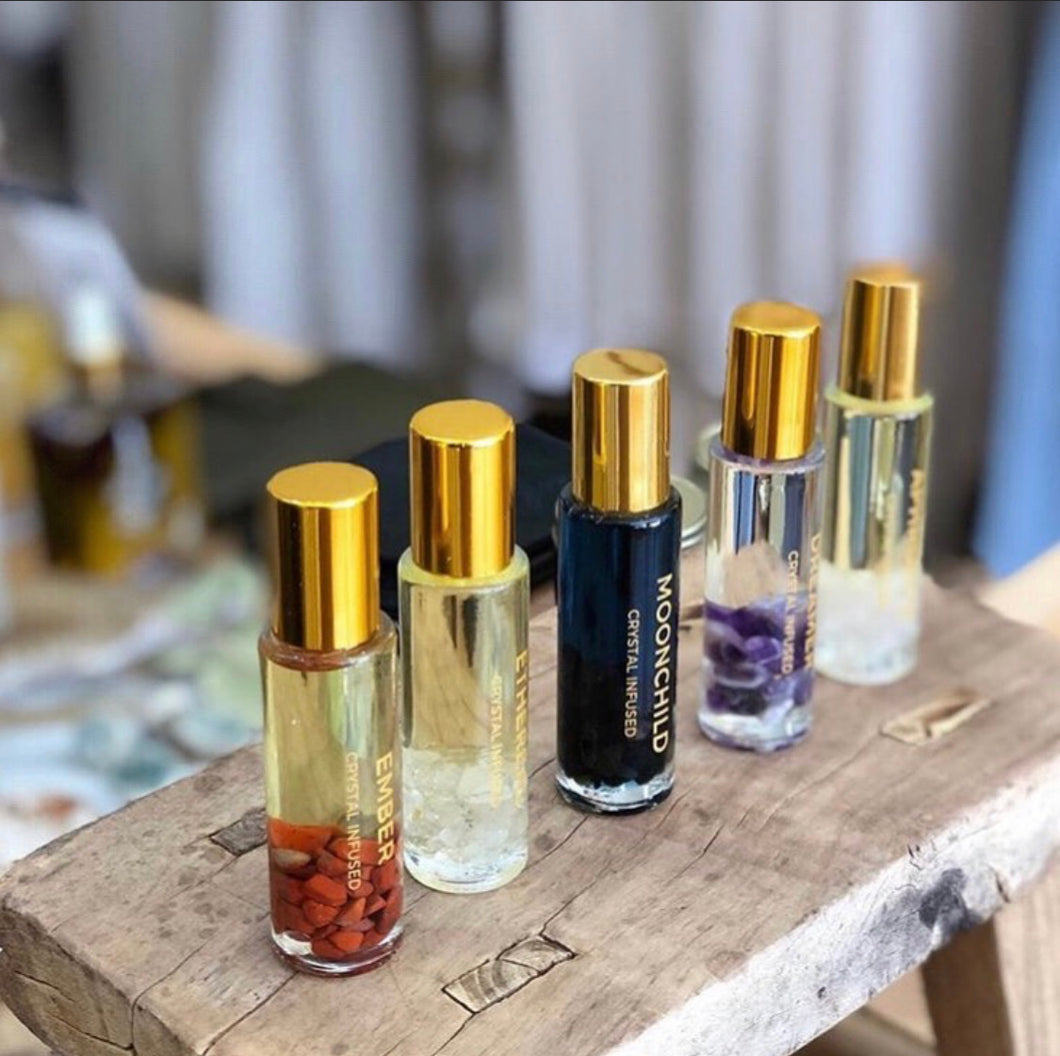Bopo: crystal infused natural perfume rollers